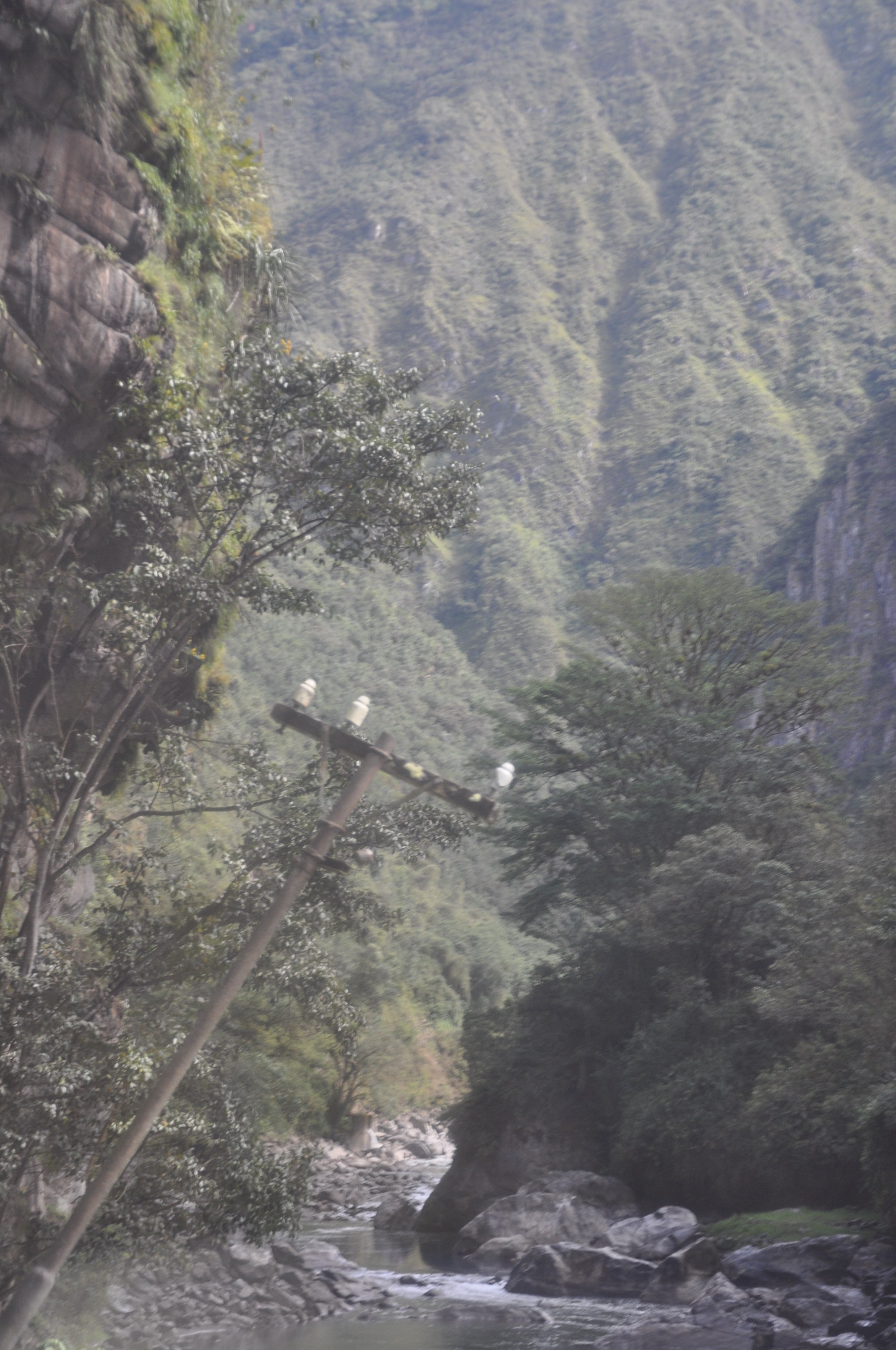 En Route to Ollantaytambo: Defunct Telephone/Telegraph Pole